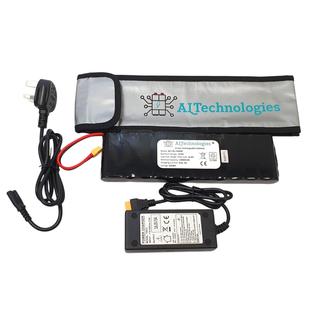 NDS 15Ah, ND2 Lithium Bait Boat Battery 14.8V – 3x Runtime Upgrade