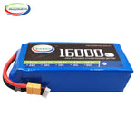 14.8V (16.8V) 4S 16000mAh LiPo Battery Pack RC Cars Bait Boat Drone Airplane Model MOSEWORTH