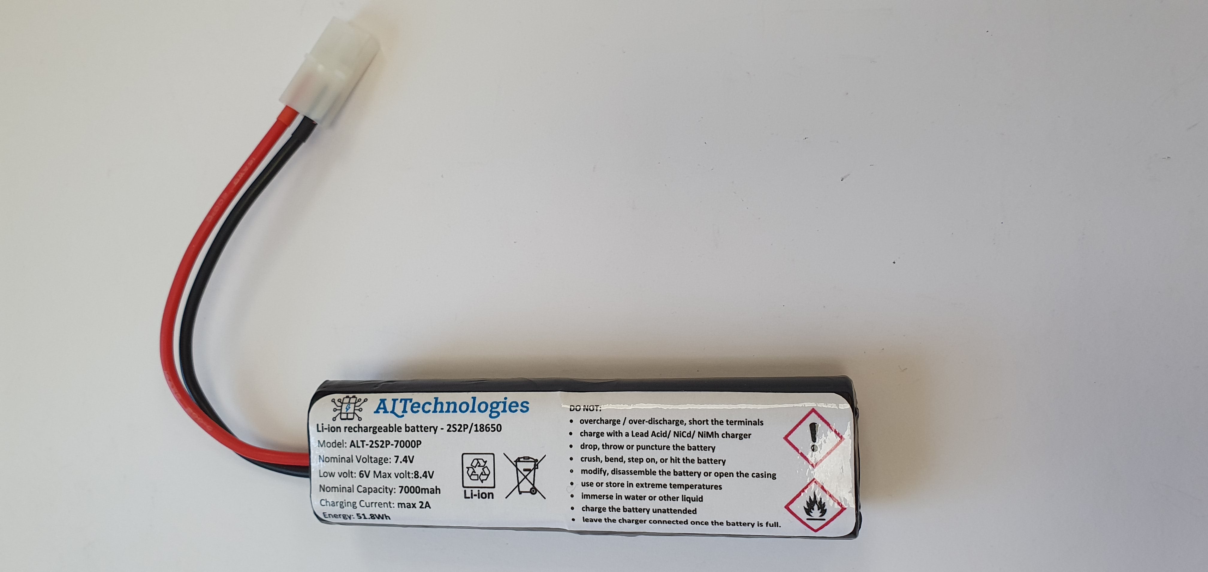 7.4V 7Ah 10Ah Lithium Battery for Procat and Procat L Angling Tech ALTechnologies