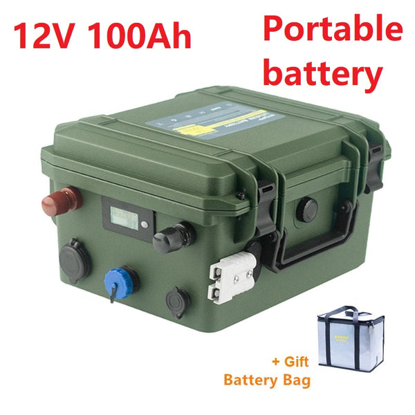 12V 60Ah 80Ah 100Ah Lithium Battery Pack, lithium phosphate LiFePo4 battery pack 100ah 12V batteries for fishing, outdoor, camping, boat, Solar, power inverter