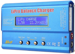 iMAX B6 80W RC Lithium Battery Balance Charger (Lipo Li-ion LiFe NiMh) Digital RC Balance Charger/Discharger + 15V 6A Adapter