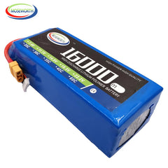14.8V (16.8V) 4S 16000mAh LiPo Battery Pack RC Cars Bait Boat Drone Airplane Model MOSEWORTH