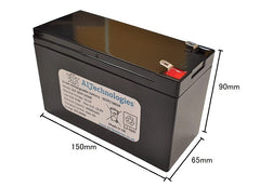 Waverunner MK3, MK4 & Atom 12V lithium battery with LED and USBs, voltmeter, indicator, plastic case