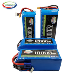 14.8V (16.8V) 4S 12000mAh LiPo Battery Pack RC Cars Bait Boat Drone Airplane Model MOSEWORTH